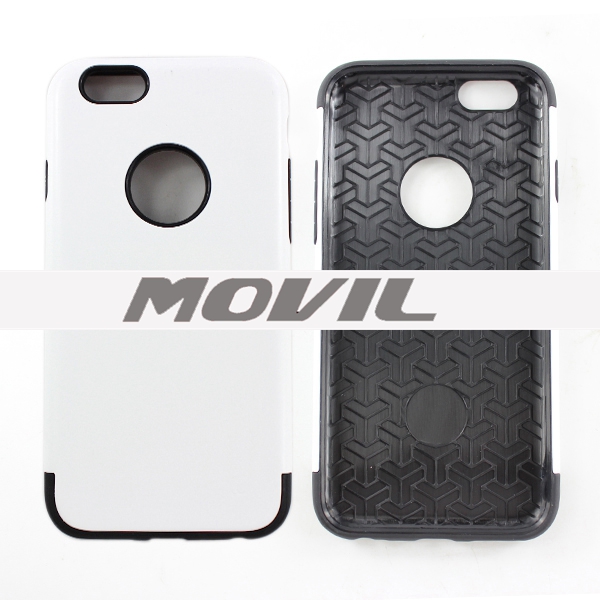 NP-2475 2 en 1 tpu    pc funda  para Apple iPhone 6-14